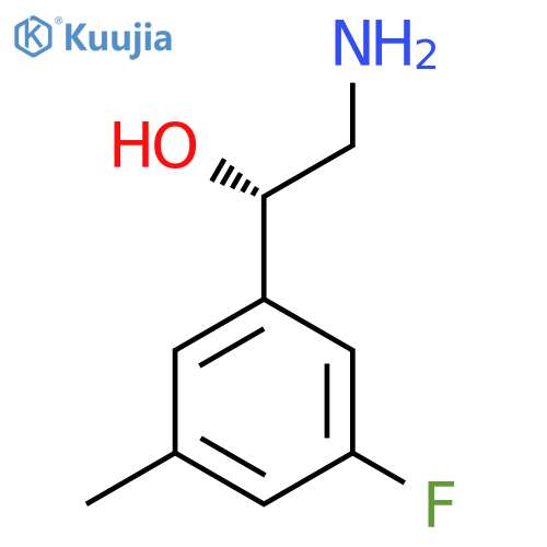(1S)-2-amino-1-(3-fluoro-5-methylphenyl)ethan-1-ol structure