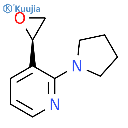 3-(2R)-oxiran-2-yl-2-(pyrrolidin-1-yl)pyridine structure