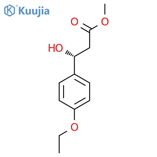 methyl (3R)-3-(4-ethoxyphenyl)-3-hydroxypropanoate structure