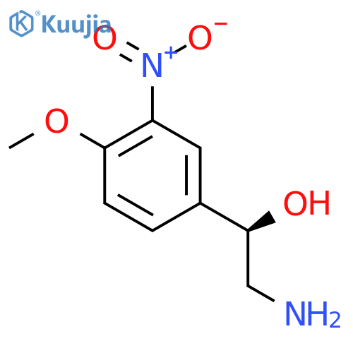 (1R)-2-amino-1-(4-methoxy-3-nitrophenyl)ethan-1-ol structure