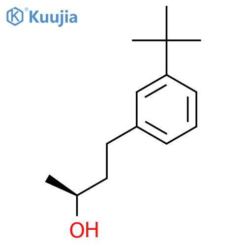 (2S)-4-(3-tert-butylphenyl)butan-2-ol structure