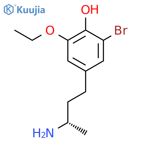 4-(3S)-3-aminobutyl-2-bromo-6-ethoxyphenol structure