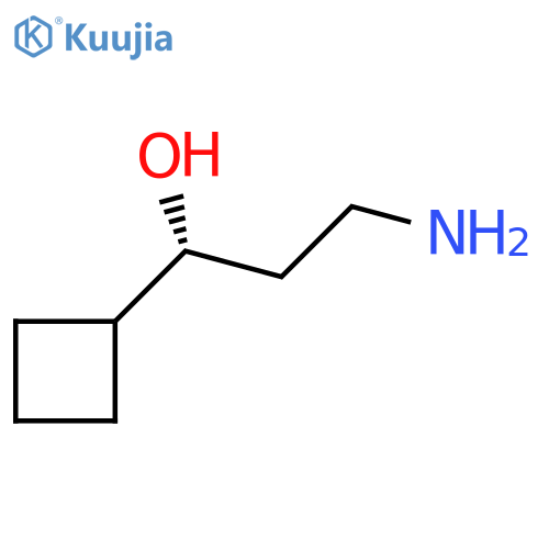 (1R)-3-amino-1-cyclobutylpropan-1-ol structure