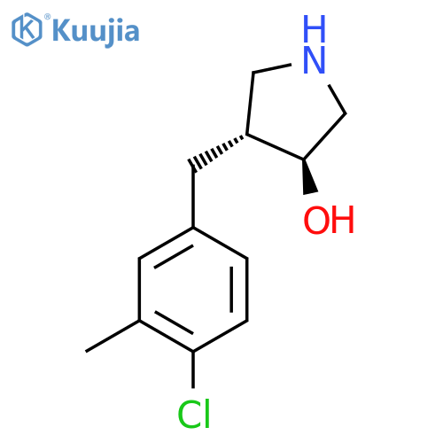 rac-(3R,4S)-4-(4-chloro-3-methylphenyl)methylpyrrolidin-3-ol structure