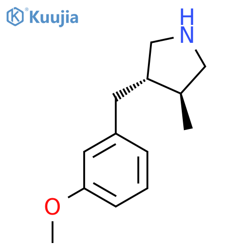 rac-(3R,4R)-3-(3-methoxyphenyl)methyl-4-methylpyrrolidine structure