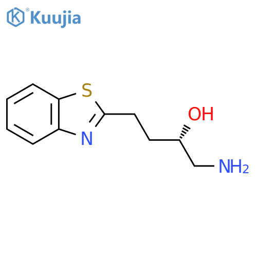 (2S)-1-amino-4-(1,3-benzothiazol-2-yl)butan-2-ol structure