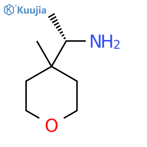 (1S)-1-(4-methyloxan-4-yl)ethan-1-amine structure