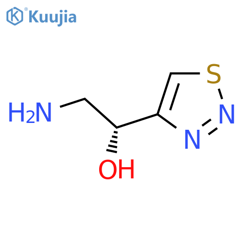 (1R)-2-amino-1-(1,2,3-thiadiazol-4-yl)ethan-1-ol structure