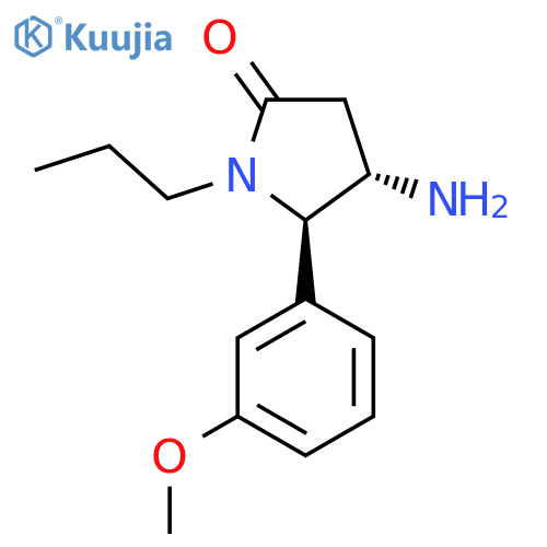 4-Amino-5-(3-methoxyphenyl)-1-propylpyrrolidin-2-one structure