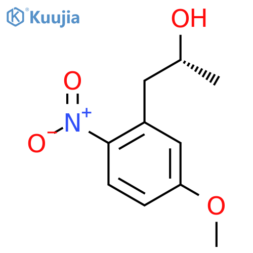 (2R)-1-(5-methoxy-2-nitrophenyl)propan-2-ol structure