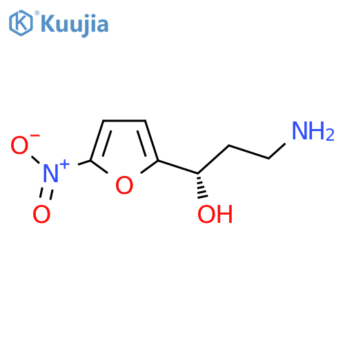(1S)-3-amino-1-(5-nitrofuran-2-yl)propan-1-ol structure