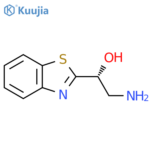 (1R)-2-amino-1-(1,3-benzothiazol-2-yl)ethan-1-ol structure