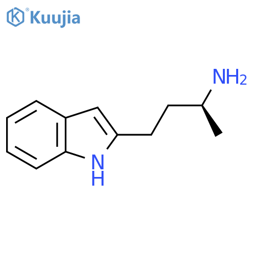 (2S)-4-(1H-indol-2-yl)butan-2-amine structure