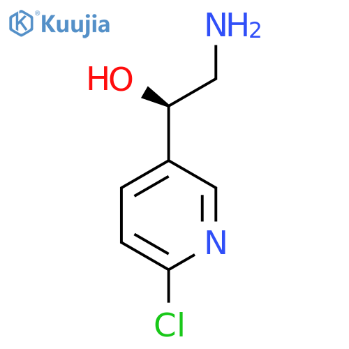 (1R)-2-amino-1-(6-chloropyridin-3-yl)ethan-1-ol structure