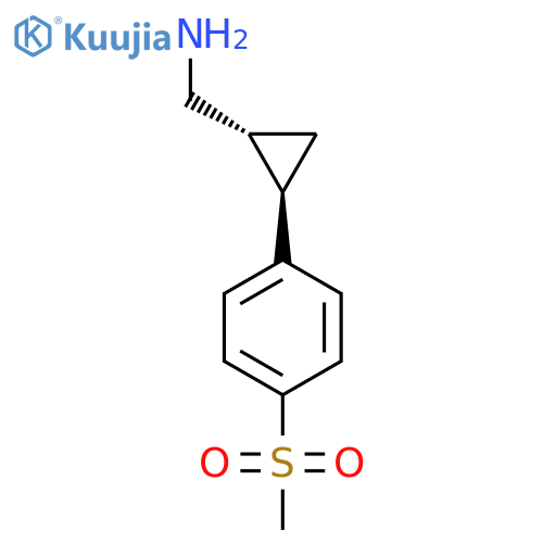 rac-(1R,2R)-2-(4-methanesulfonylphenyl)cyclopropylmethanamine structure