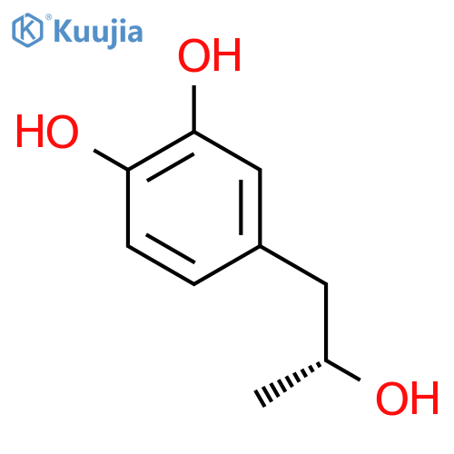 4-(2R)-2-hydroxypropylbenzene-1,2-diol structure