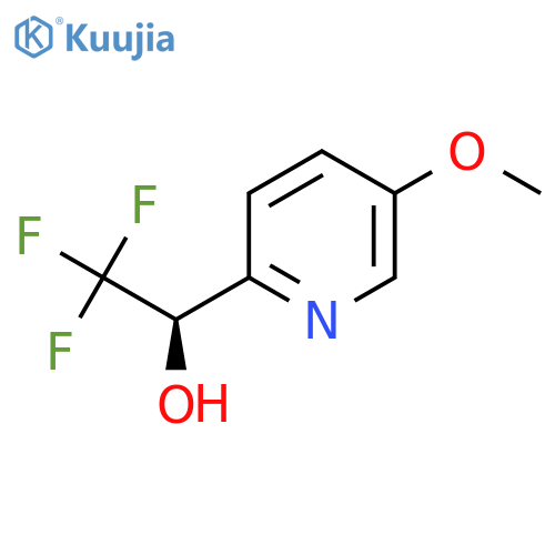 (1R)-2,2,2-trifluoro-1-(5-methoxypyridin-2-yl)ethan-1-ol structure