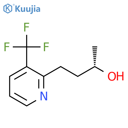 (2S)-4-3-(trifluoromethyl)pyridin-2-ylbutan-2-ol structure