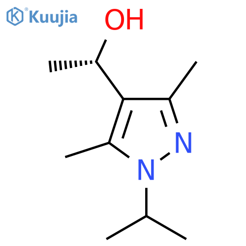 (1S)-1-3,5-dimethyl-1-(propan-2-yl)-1H-pyrazol-4-ylethan-1-ol structure
