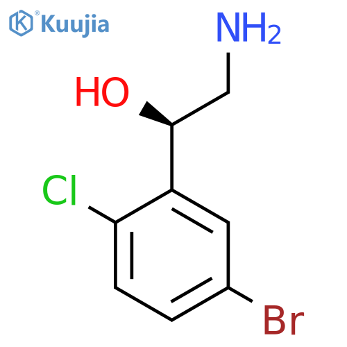 (1R)-2-amino-1-(5-bromo-2-chlorophenyl)ethan-1-ol structure