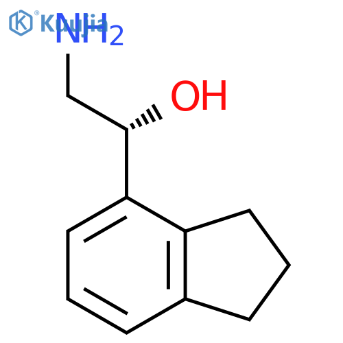 (1R)-2-amino-1-(2,3-dihydro-1H-inden-4-yl)ethan-1-ol structure