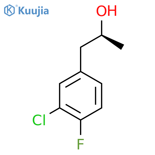 (2S)-1-(3-chloro-4-fluorophenyl)propan-2-ol structure
