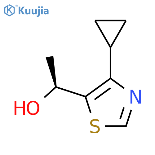 (1S)-1-(4-cyclopropyl-1,3-thiazol-5-yl)ethan-1-ol structure