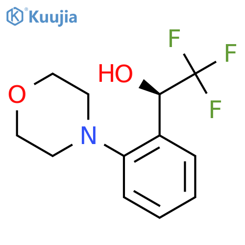 (1R)-2,2,2-trifluoro-1-2-(morpholin-4-yl)phenylethan-1-ol structure