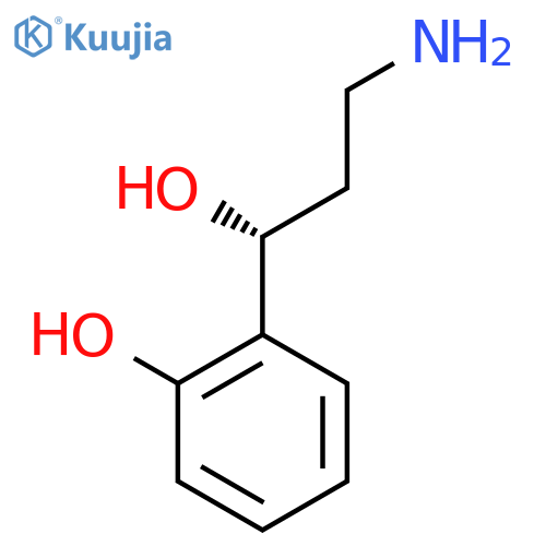 2-(1R)-3-amino-1-hydroxypropylphenol structure