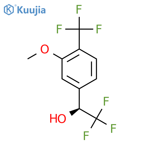 (1S)-2,2,2-trifluoro-1-3-methoxy-4-(trifluoromethyl)phenylethan-1-ol structure