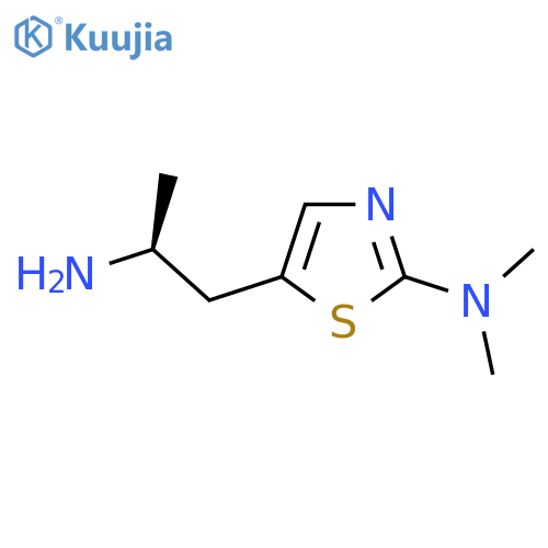 5-(2S)-2-aminopropyl-N,N-dimethyl-1,3-thiazol-2-amine structure