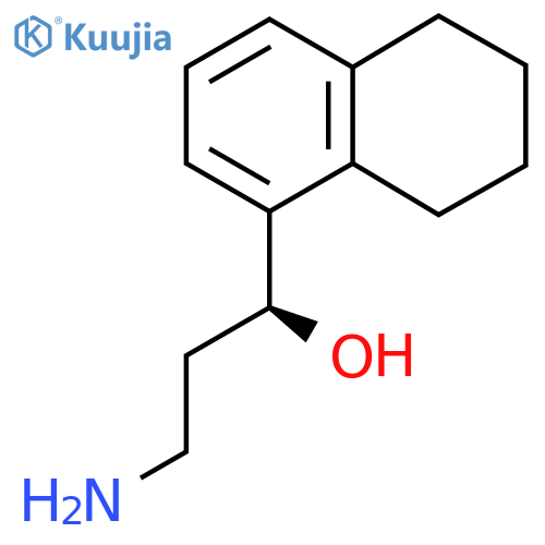 (1S)-3-amino-1-(5,6,7,8-tetrahydronaphthalen-1-yl)propan-1-ol structure