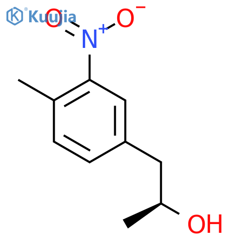 (2S)-1-(4-methyl-3-nitrophenyl)propan-2-ol structure