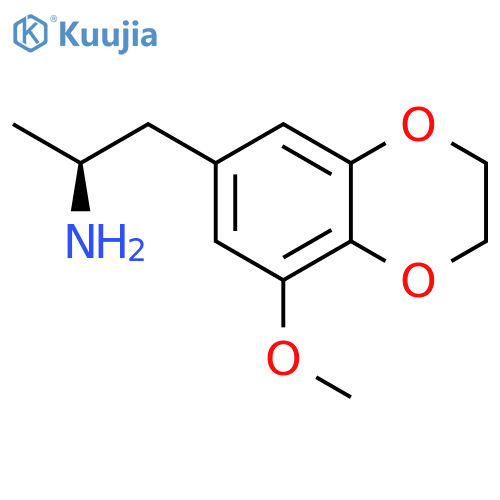 (2S)-1-(8-methoxy-2,3-dihydro-1,4-benzodioxin-6-yl)propan-2-amine structure