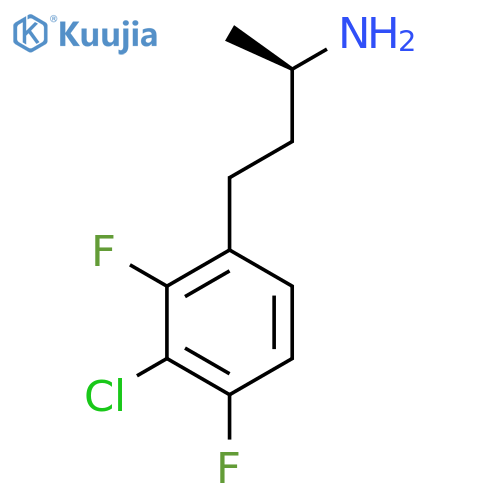 (2R)-4-(3-chloro-2,4-difluorophenyl)butan-2-amine structure
