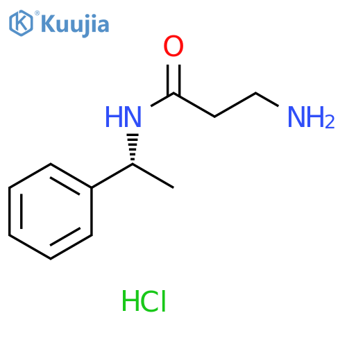 3-amino-N-(1R)-1-phenylethylpropanamide hydrochloride structure