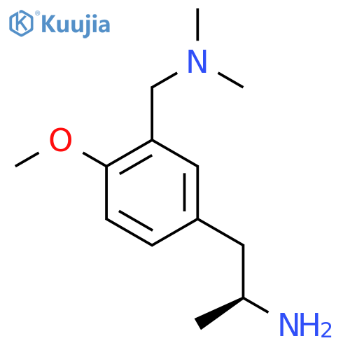 (2S)-1-{3-(dimethylamino)methyl-4-methoxyphenyl}propan-2-amine structure