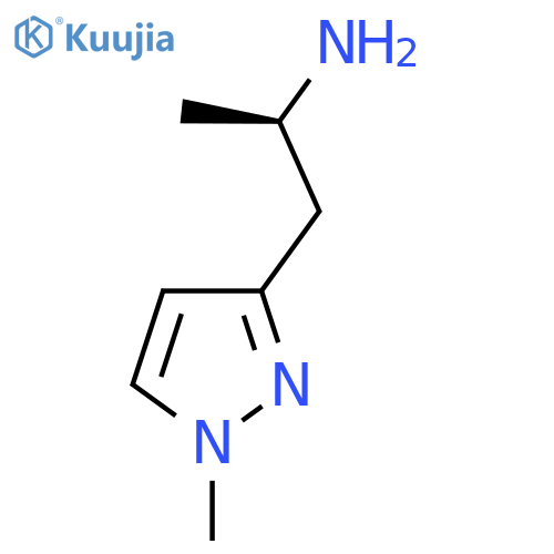 (2R)-1-(1-methyl-1H-pyrazol-3-yl)propan-2-amine structure