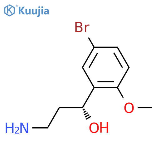 (1R)-3-amino-1-(5-bromo-2-methoxyphenyl)propan-1-ol structure