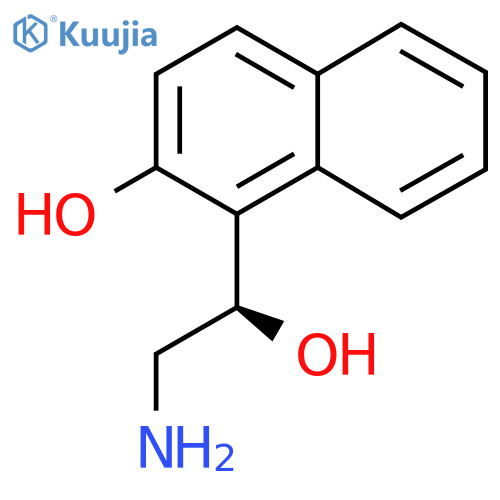 1-(1R)-2-amino-1-hydroxyethylnaphthalen-2-ol structure