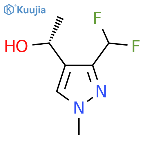 (1R)-1-3-(difluoromethyl)-1-methyl-1H-pyrazol-4-ylethan-1-ol structure