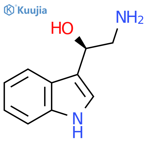 (1R)-2-amino-1-(1H-indol-3-yl)ethan-1-ol structure