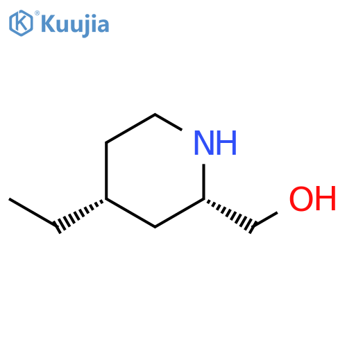 rac-[(2r,4s)-4-ethylpiperidin-2-yl]methanol structure