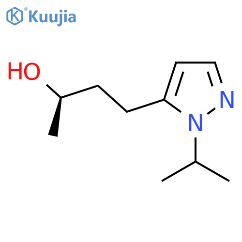 (2R)-4-1-(propan-2-yl)-1H-pyrazol-5-ylbutan-2-ol structure