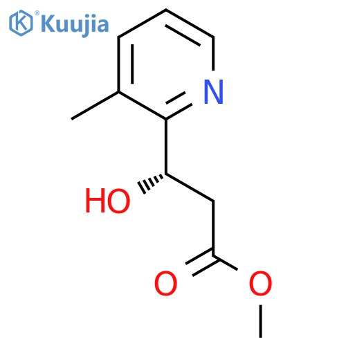 methyl (3S)-3-hydroxy-3-(3-methylpyridin-2-yl)propanoate structure