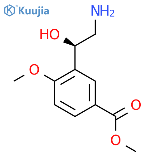 methyl 3-(1R)-2-amino-1-hydroxyethyl-4-methoxybenzoate structure