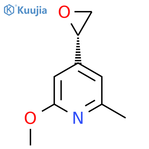 2-methoxy-6-methyl-4-(2S)-oxiran-2-ylpyridine structure