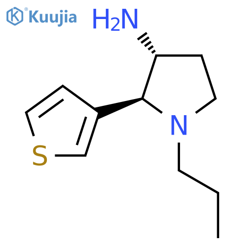 1-propyl-2-(thiophen-3-yl)pyrrolidin-3-amine structure