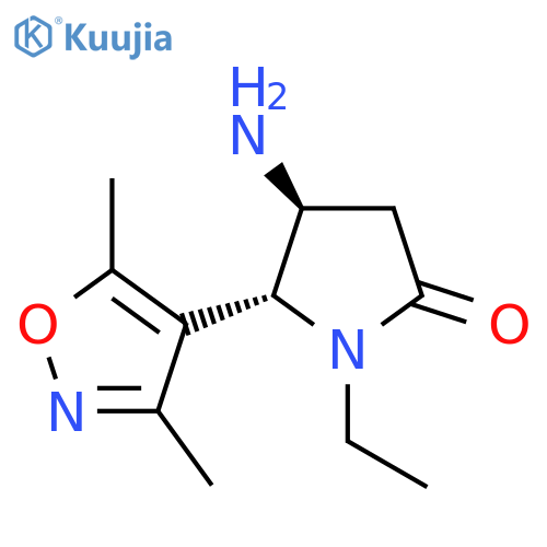 4-amino-5-(dimethyl-1,2-oxazol-4-yl)-1-ethylpyrrolidin-2-one structure