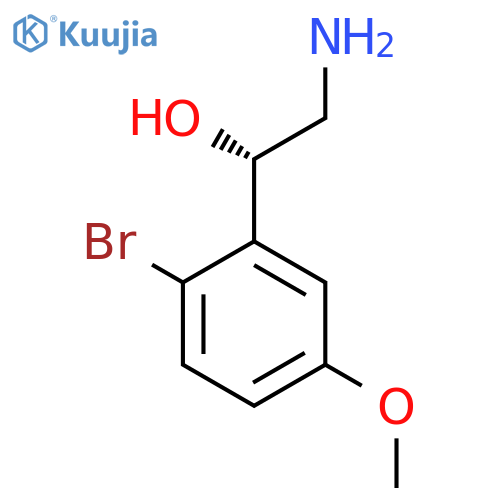 (1S)-2-amino-1-(2-bromo-5-methoxyphenyl)ethan-1-ol structure